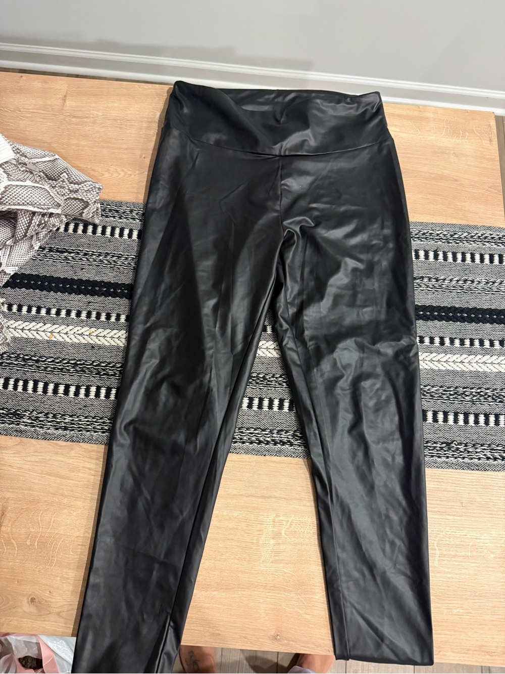 Primark Black Faux Leather High-Waist Leggings